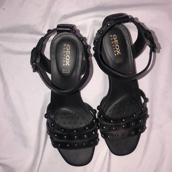 Studded Black Heels - Picture 2 of 4